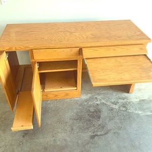 Sturdy wooden desk